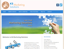Tablet Screenshot of kkmarketingsolutions.com